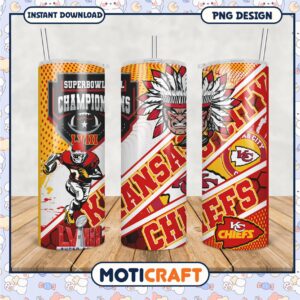 Super Bowl Champions Tumbler Set, Kansas City Chiefs Pride Decor