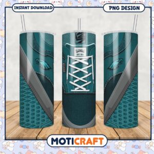 Stylish tumbler with sneaker design for sports fans, perfect gift idea