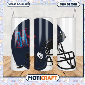 Stylish Football Tumbler Cup Design, Perfect for Game Day Fun
