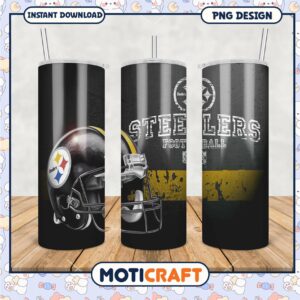 Steelers Tumbler PNG Sublimation