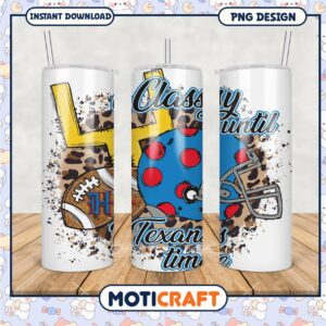Sports themed tumbler with fun designs, perfect for any occasion