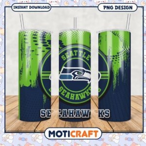 Seattle Seahawks Tumbler PNG Design, Perfect for Game Day Fun