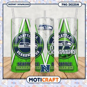 Seattle Seahawks Tumbler Design, Perfect for Game Day Fans