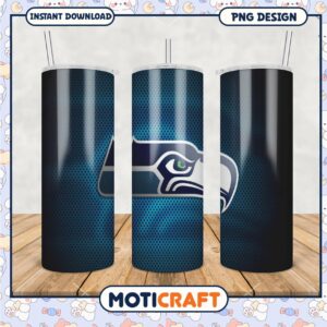 Seattle Seahawks tumbler design, perfect for game day hydration