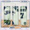 Seattle Seahawks tumbler design with jersey style, perfect for fans