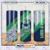 Seattle Seahawks tumbler design features team colors, perfect gift choice
