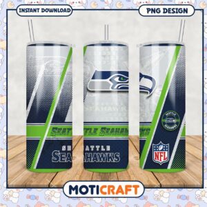Seattle Seahawks tumbler cup, stylish design for NFL fans
