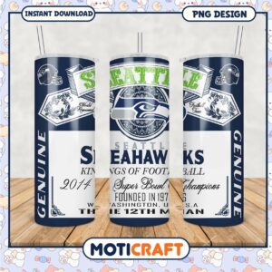 Seattle Seahawks Tumbler Cup Design, Perfect for Fans and Gifts