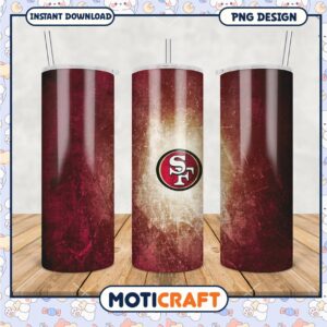 San Francisco Tumbler PNG with Logo Design, Perfect for Fans