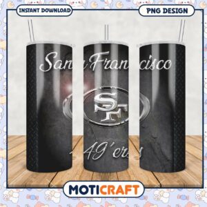 San Francisco 49ers tumbler, stylish design for fans everywhere