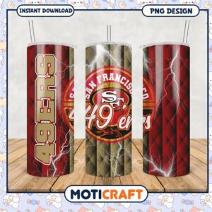 San Francisco 49ers tumbler set, perfect for game day and fans