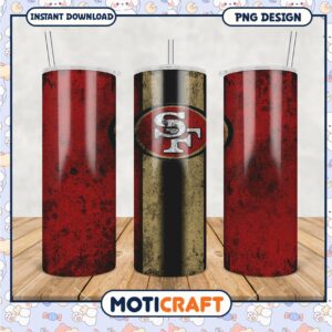 San Francisco 49ers tumbler set, perfect for fans and collectors