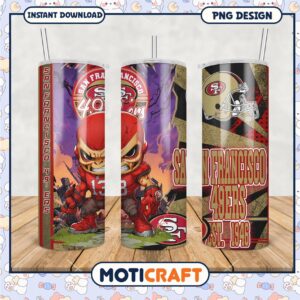 San Francisco 49ers Tumbler PNG Design, Perfect for Fans and Gifts