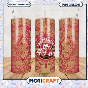 San Francisco 49ers Tumbler Design, Stylish Drinkware for Fans