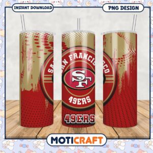 San Francisco 49ers tumbler design for fans, perfect for any occasion