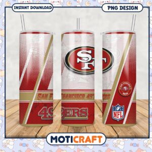 San Francisco 49ers tumbler cup design for fans, perfect gift idea