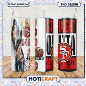 San Francisco 49ers themed tumbler set, perfect for fans and collectors