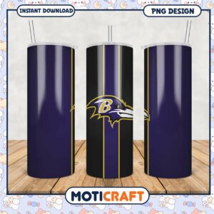 Ravens Tumbler PNG Sublimation Design