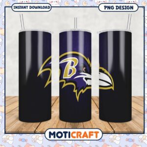 Ravens Tumbler PNG Sublimation