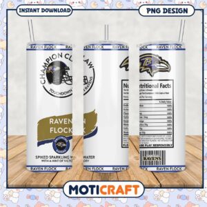 Raven Flock Tumbler with Spiked Sparkling Water, Celebrate with Style