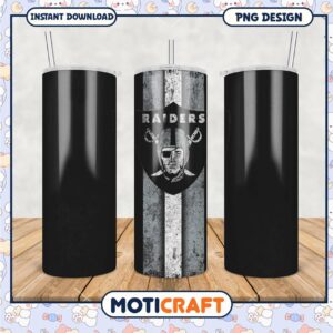 Raiders tumbler graphic design for stylish hydration, perfect for fans