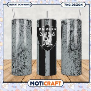 Raiders tumbler cup, stylish design for football fans on the go