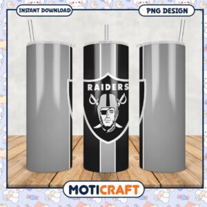 Raiders themed tumbler for fans, stylish and functional design
