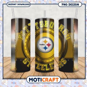 Pittsburgh Steelers Tumbler PNG, stylish design for fans and gatherings