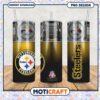 Pittsburgh Steelers tumbler for fans of the NFL, stylish gold design