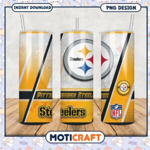Pittsburgh Steelers Tumbler Design, Perfect for NFL Fans