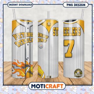 Pittsburgh Steelers tumbler design for fans, perfect for game day drinks