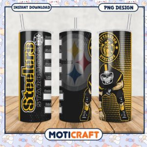 Pittsburgh Steelers Tumbler Cup, perfect for game day drinks