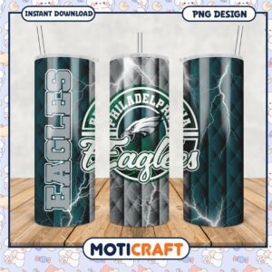 Philadelphia Eagles tumbler PNG design, perfect for fans and collectors