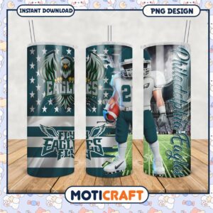 Philadelphia Eagles tumbler design, show your team pride daily