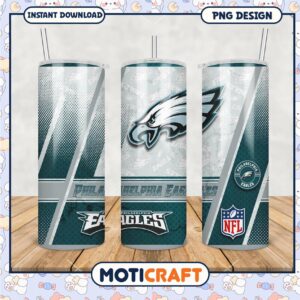 Philadelphia Eagles Tumbler Design, Perfect for Game Day Refreshments
