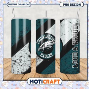Philadelphia Eagles Tumbler Design, Loud and Proud Fan Gear