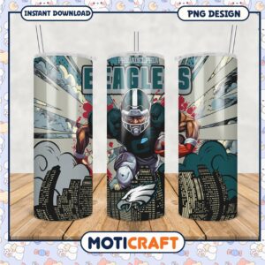 Philadelphia Eagles Tumbler Design, Perfect for Game Day Fans