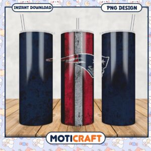Patriots Team Tumbler PNG Design, Perfect for Sports Fans