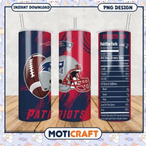 Patriots Fan Tumbler Design for Game Day, Show Your Team Spirit