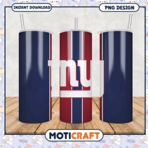 NY Giants Themed Tumbler PNG, Perfect for Fans and Collectors