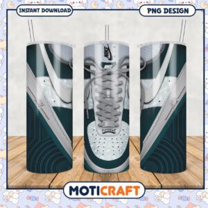 Nike sneaker design tumbler, stylish and unique drinkware choice