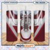 Nike Air Tumbler Design in Red and Silver, Perfect for Fans