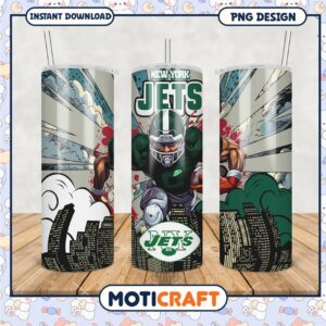 New York Jets tumblers, perfect for fans and collectors alike