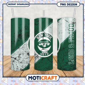 New York Jets tumbler, show your team spirit and stay hydrated