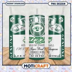 New York Jets tumbler, perfect for fans and game day events