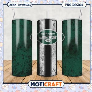 New York Jets Tumbler PNG Design, Perfect for Sports Fans