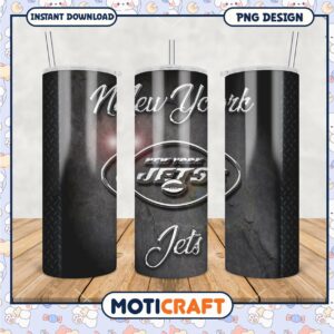 New York Jets tumbler design, perfect for fans and gifts