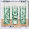 New York Jets tumbler design with floral pattern, perfect for fans