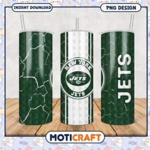New York Jets tumbler design for football fans, stylish and functional drinkware