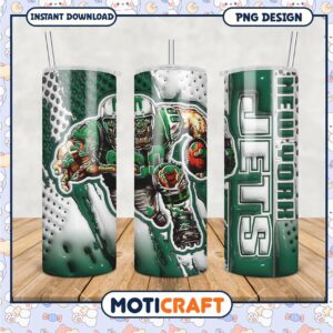 New York Jets tumbler design for fans, perfect for everyday use